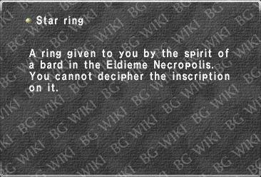 Star ring (indecipherable)