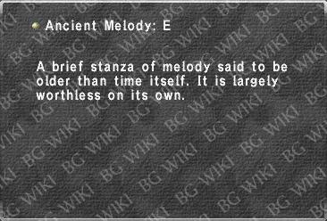 Ancient Melody: E