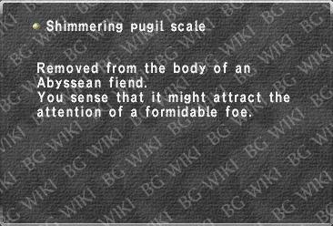 Shimmering pugil scale