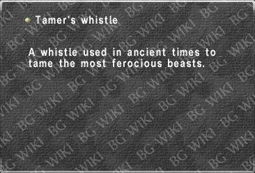 Tamer's whistle