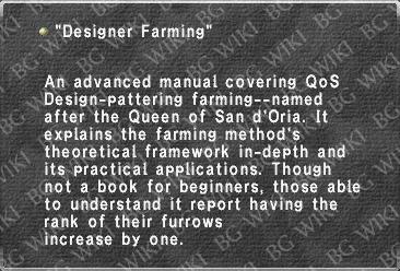 "Designer Farming"