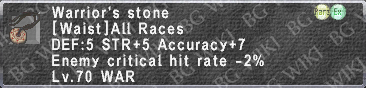 Warrior's Stone description.png