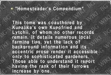 "Homesteader's Compendium"