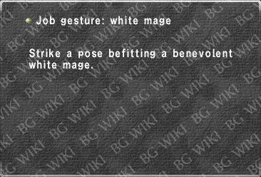 Job gesture: white mage