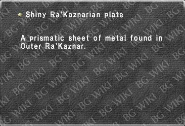 Shiny Ra'Kaznarian plate