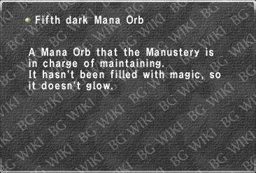 Fifth dark Mana Orb