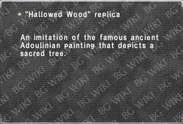 "Hallowed Wood" replica