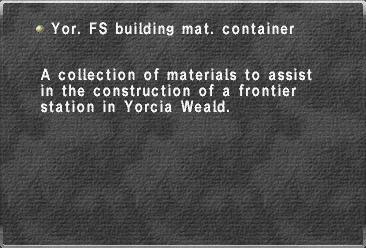 Yor. FS building mat. container