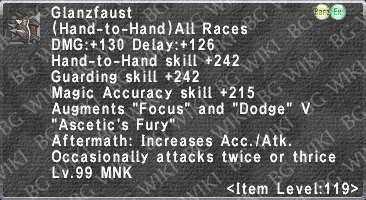 Glanzfaust (Level 119) description.png