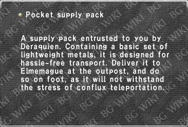 Pocket supply pack