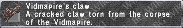 Vidmapire's Claw description.png