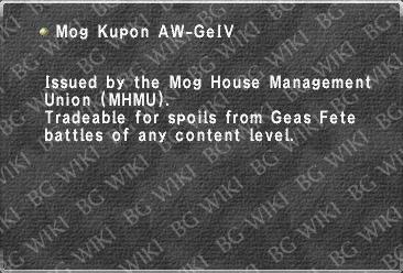 Mog Kupon AW-GeIV