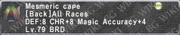 Mesmeric Cape description.png