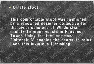 Ornate stool