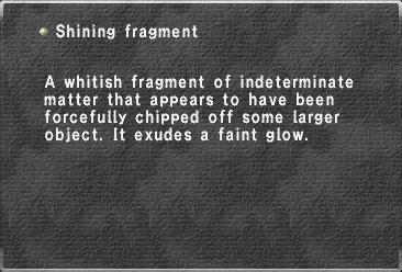 Shining fragment