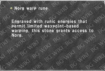 Norg warp rune