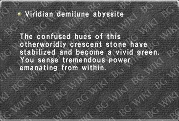 Viridian demilune abyssite