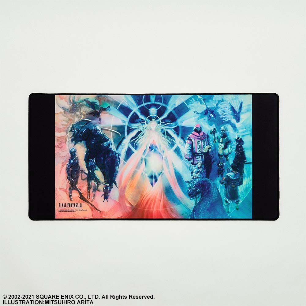Promotional photo for the Final Fantasy XI Gaming Mouse Pad showing off Mitsuhiro Arita's art