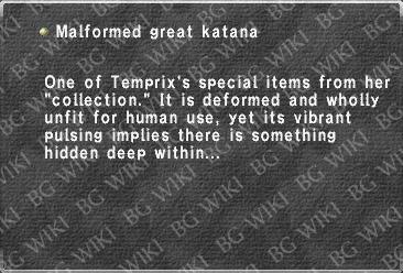 Malformed great katana