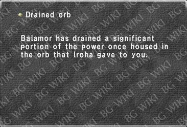 Drained orb