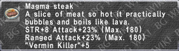 Magma Steak description.png