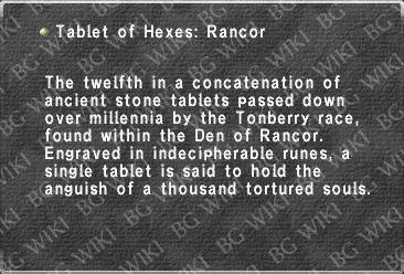 Tablet of Hexes: Rancor