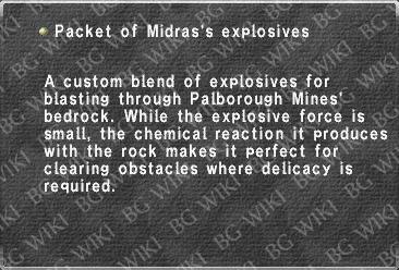 Packet of Midras's explosives