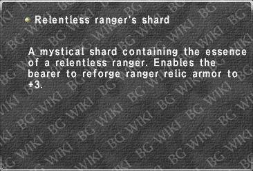 Relentless ranger's shard