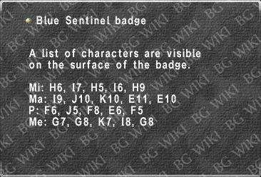 Blue Sentinel badge