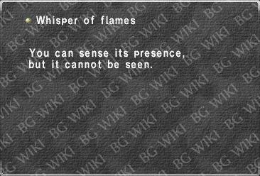 Whisper of flames