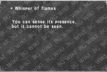 Whisper of flames