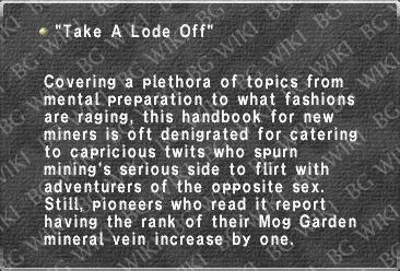 "Take A Lode Off"