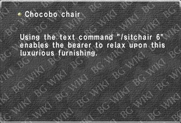 Chocobo chair