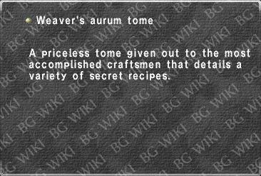 Weaver's aurum tome