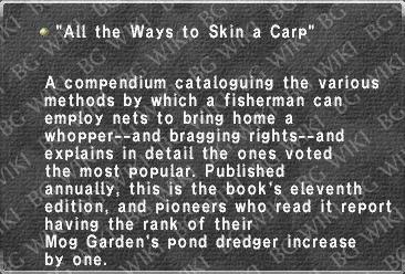 "All the Ways to Skin a Carp"