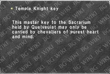Temple Knight key