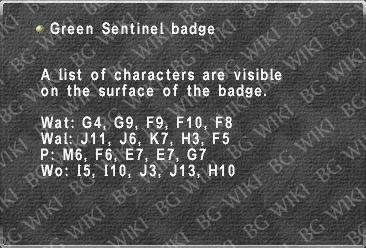 Green Sentinel badge