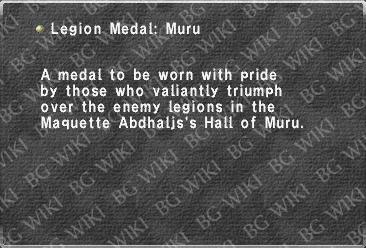 Legion Medal: Muru