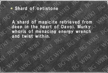 Shard of optistone