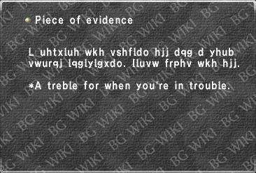 Piece of evidence