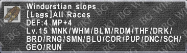 Windurstian Slops description.png