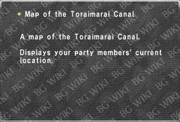 Map of the Toraimarai Canal