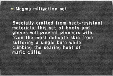 Magma mitigation set