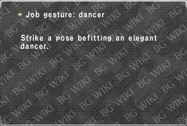 Job gesture: dancer