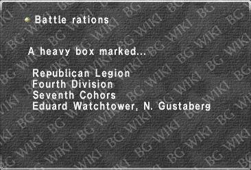 Battle rations
