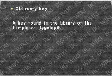 Old rusty key