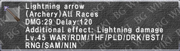 Lightning Arrow description.png