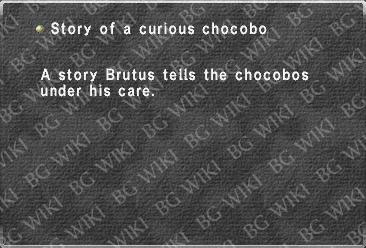 Story of a curious chocobo