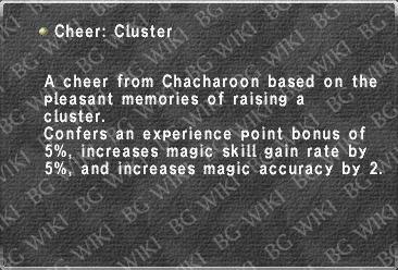 Cheer: Cluster