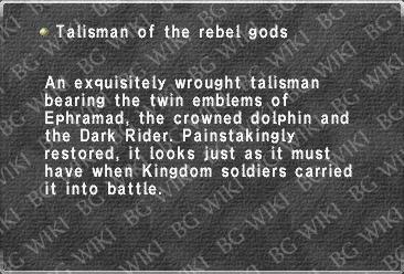 Talisman of the rebel gods